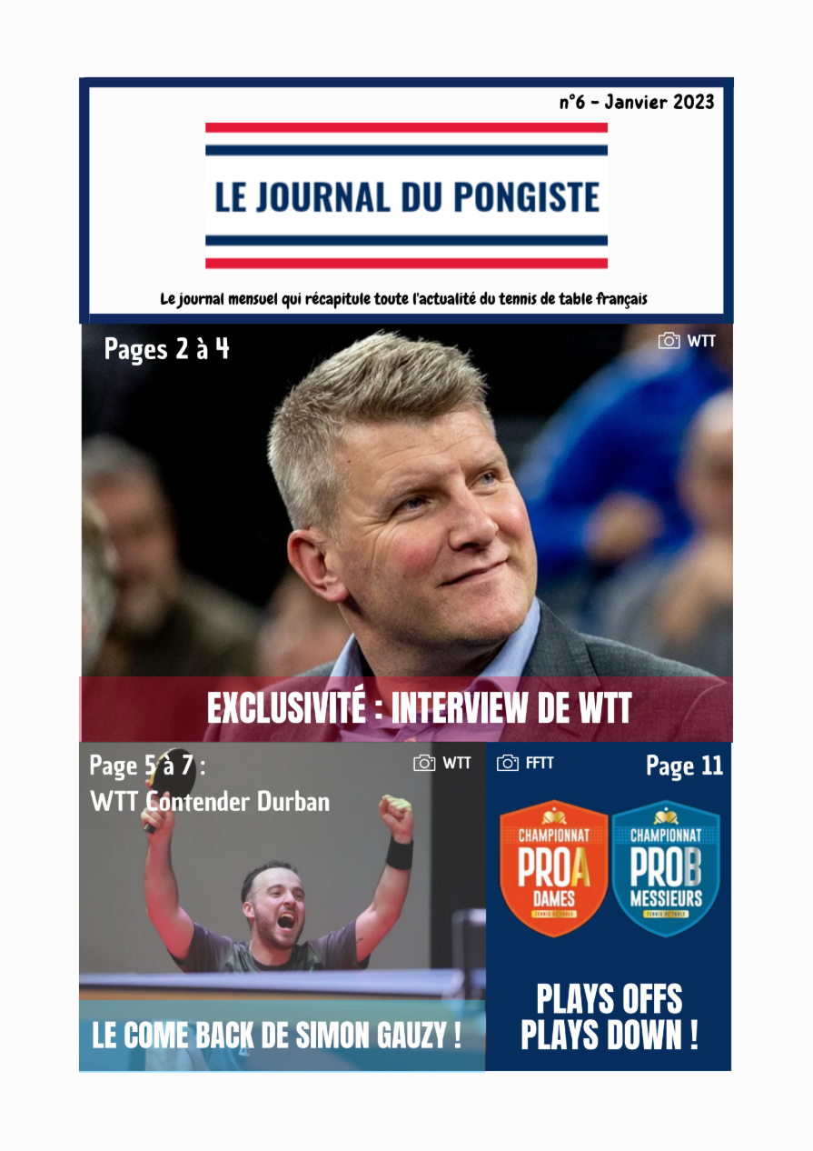 Le Journal du Pongiste